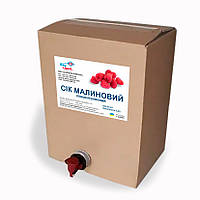 Концентрированный малиновый сок, (65-67 Briх), кислотность 4,5-5,0%, bag-in-box 20л/26кг