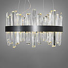 Світлодіодна кришталева люстра в стилі Арт-Деко колір каркасу чорний D-947/400PB, фото 2