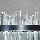 Світлодіодна кришталева люстра в стилі Арт-Деко колір каркасу чорний D-947/400PB, фото 4