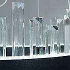 Світлодіодна кришталева люстра в стилі Арт-Деко колір каркасу чорний D-947/400PB, фото 3