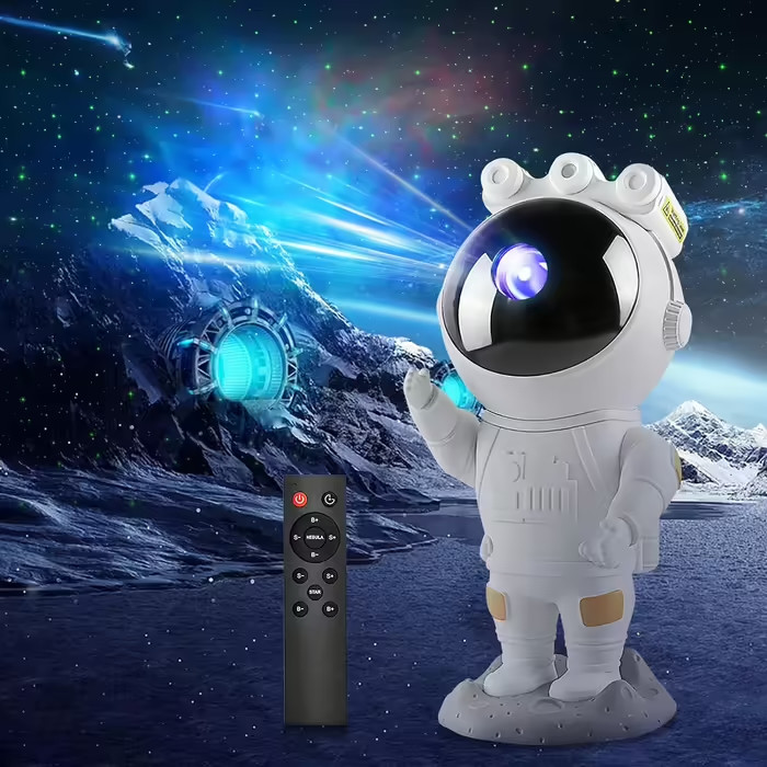 Світлодіодний проектор зірок Astro із зарядкою від USB та пультом, фото 1
