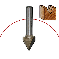Фреза по дереву Topfix 27015 пазовая галтельная V образная 60° 15х13х8 мм