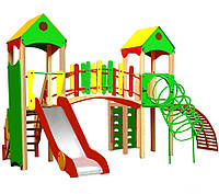 Дитячий комплекс ПРИРОДА, гірка пластик висота спуска 800 мм, або 1000 мм.