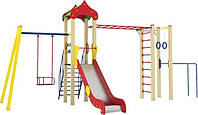 Дитячий комплекс СПОРТІШКА-2 IP-5, гірка пластик висота кріплення 1.10 або 1.26 м