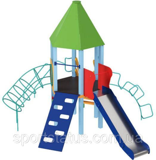 Дитячий комплекс ВЕЖА гірка пластик висота кріплення 1.10 або 1.26 м