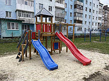 Дитячий комплекс, гірка пластик висота 1200 мм, фото 6