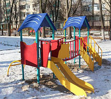 Дитячий комплекс НІЖНІСТЬ пластикова гірка, фото 5