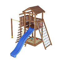 Дерев'яний ігровий комплекс з гіркою Leaf 2 (без турніка)