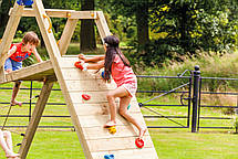 Ігровий модуль з гойдалками і скалодромом CHALLENGER Blue Rabbit, фото 5