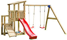 Дитячий майданчик з 2 гірками Blue Rabbit CASCADE + SWING, фото 4