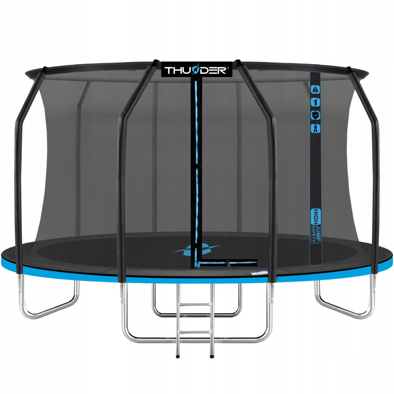 Батут із внутрішньою сіткою THUNDER Inside Elite 14FT 435 см Black/Blue