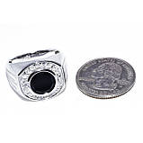 Кільце. Натуральний онікс топаз. Срібло 925 проби., фото 3