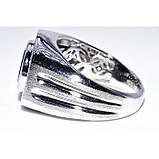 Кільце. Натуральний онікс топаз. Срібло 925 проби., фото 5