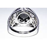 Кільце. Натуральний онікс топаз. Срібло 925 проби., фото 6