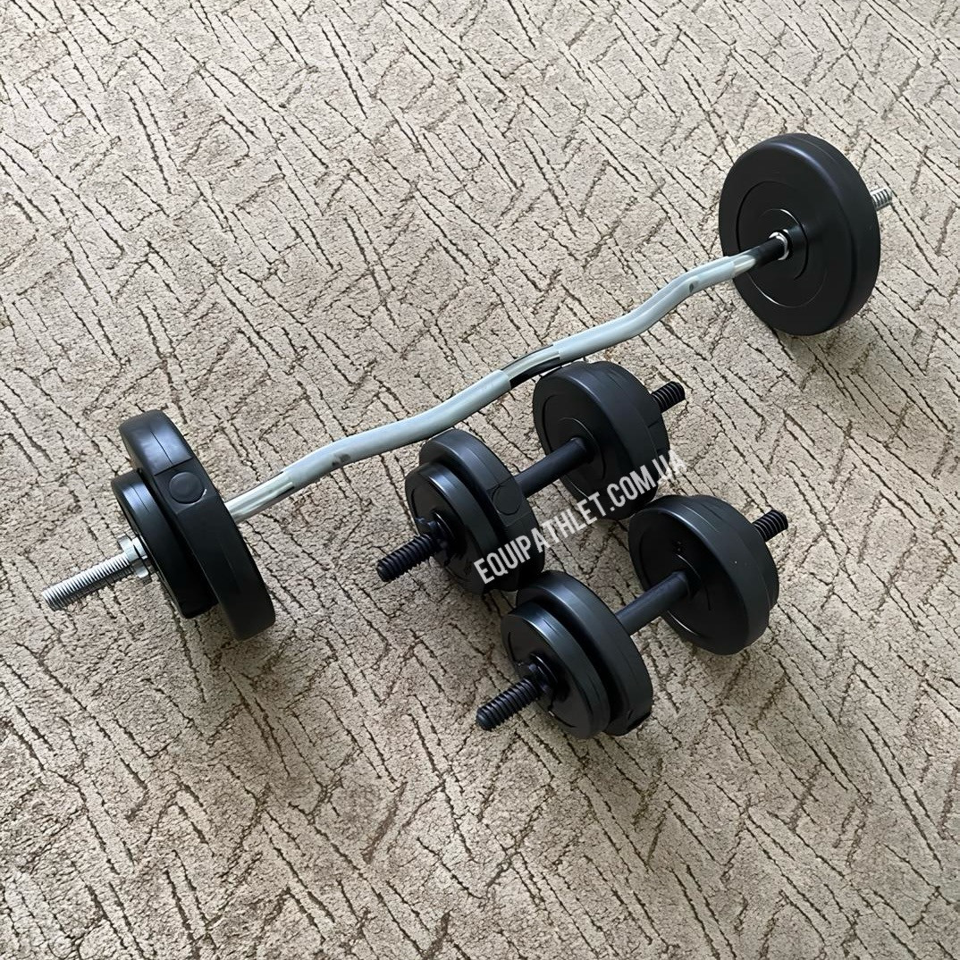 Штанга + Гантелі Набір 36 кг розбірні набірні для дому Диски диски Грифи
