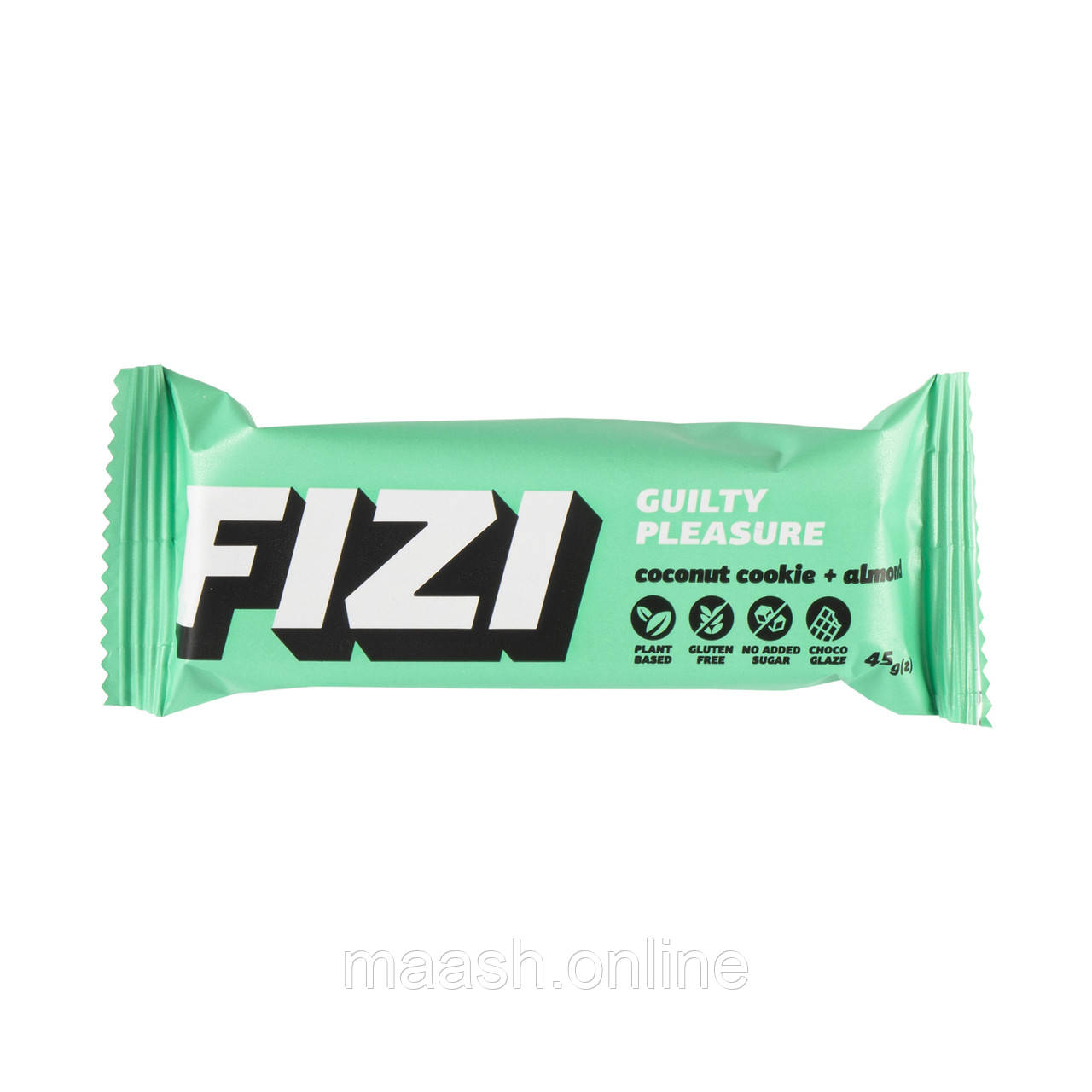 Шоколадний батончик кокосове печиво мигдаль FIZI, 45г, фото 1