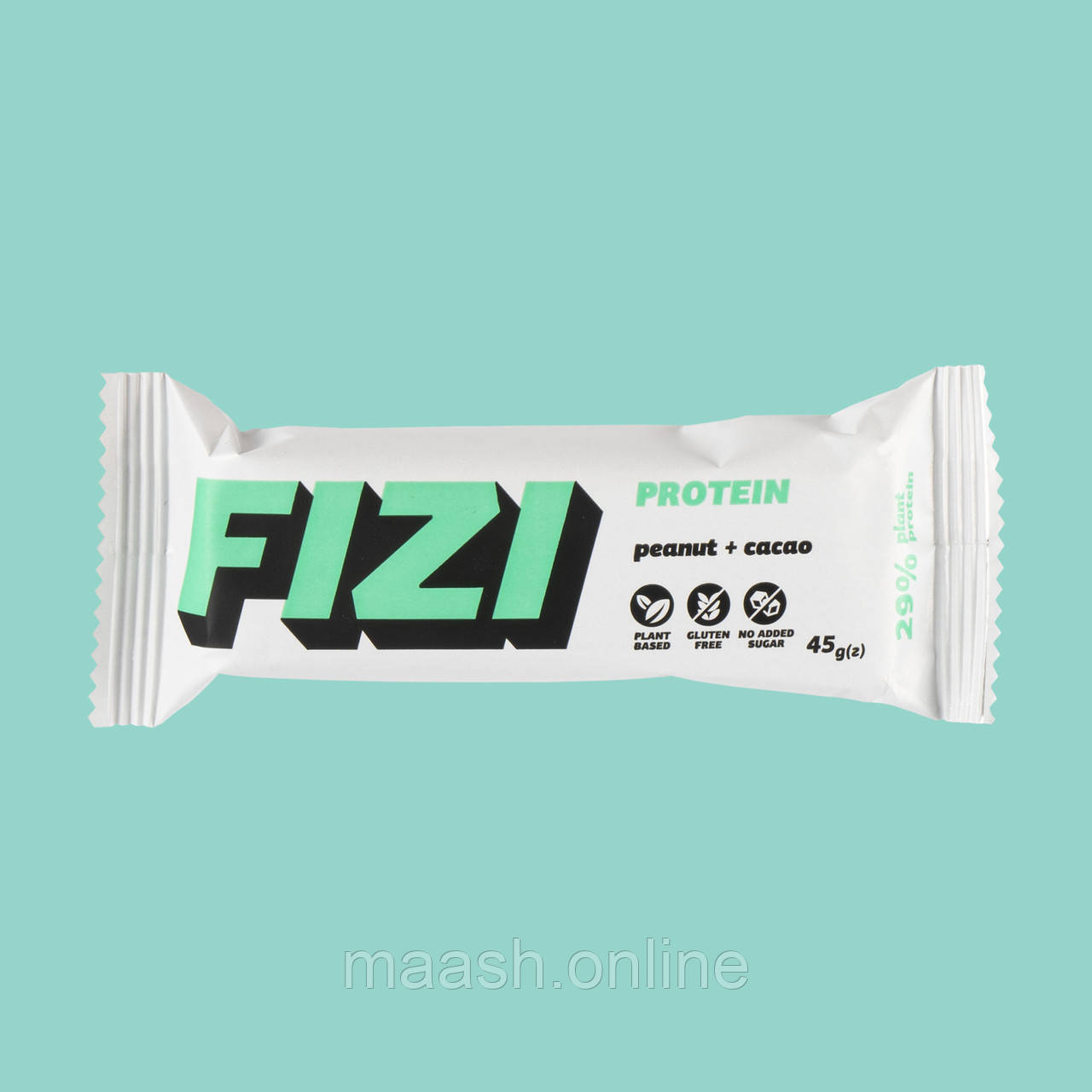 Протеїновий Батончик Арахіс Какао FIZI, 45г, фото 1
