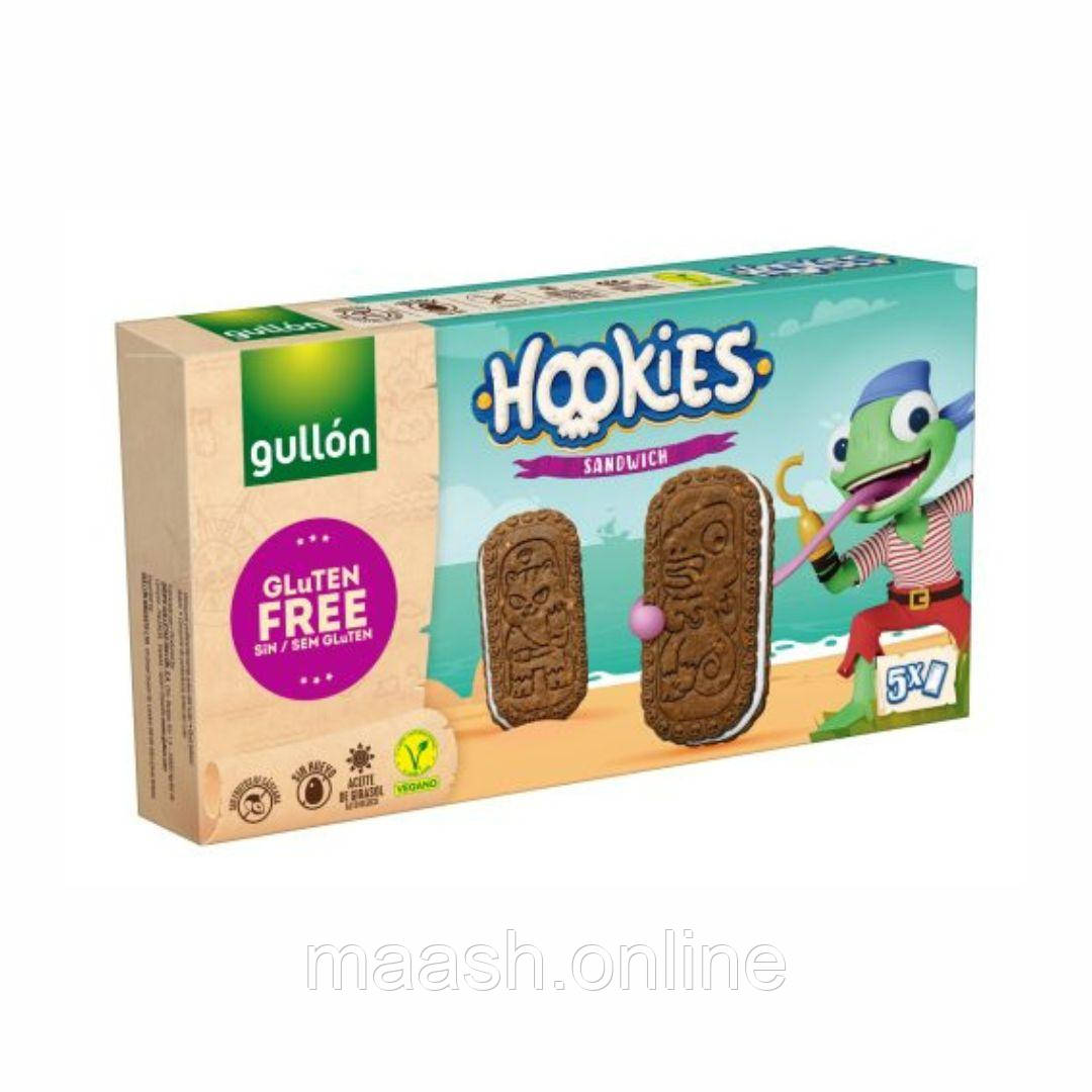 Печиво сендвіч шоколадний без глютену Hookies Gullon, 230 г