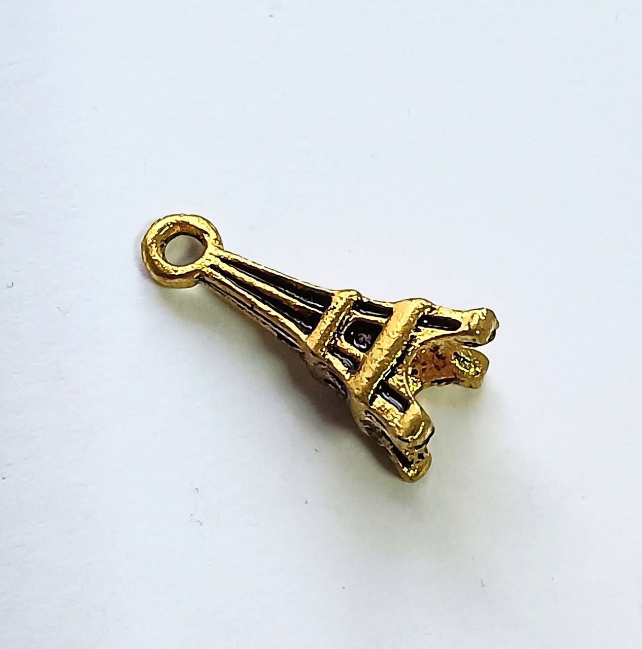 Підвіска Finding Кулон Ейфелева вежа Античне золото 17 мм х 7 мм х 7 мм