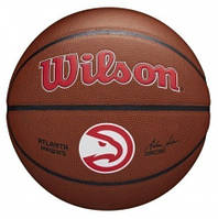 Мяч баскетбольный Wilson NBA Team Alliance Bskt Atl Hawks размер 7 Amber (WTB3100XBATL)