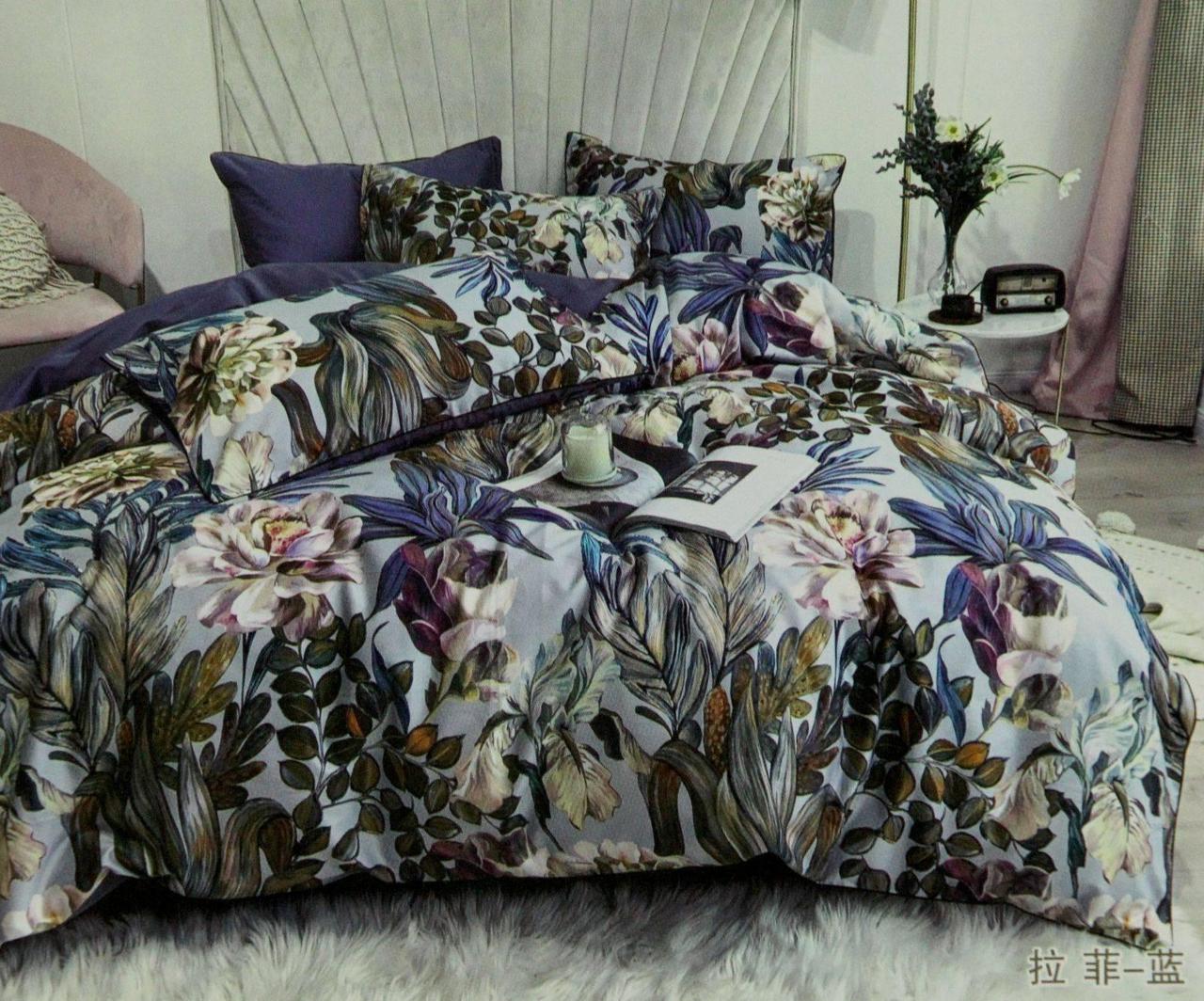 Комплект постільної білизни 200х230 сизий MOOBAYOU 23304, фото 1