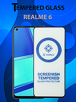 Защитное стекло для Realme 6 , Ріалмі 6 ( Premium Tempered 6D Glass )