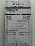 USB-тестер для вимірювання ємності, струму, часу 3-20 V 3.3 A KWS-V21, фото 4