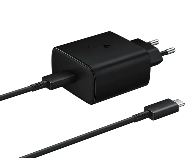 Адаптер USB с кабелем USB-TYPE C 45W Black Edition