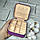 Скринька-органайзер для прикрас шкірзам 9,5х9,5х4,5 Фіолетова, фото 3