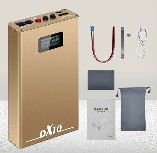 Портативний зварювальний апарат точкового зварювання DX10 для акумуляторів