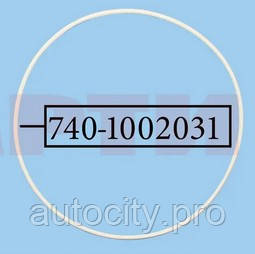Кільце ущільнювальне гільзи верхнє 740-1002031 (тонке, біла гума)