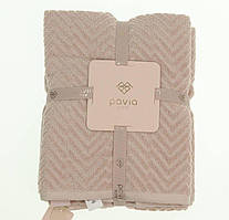 Набір рушників 50х85,70х140 пудровий Pavia 23267