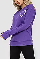 Свитшот женский с принтом из хлопока XL, Фиолетовый