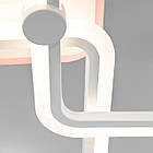 Світлодіодна люстра 110 Вт з підсвічуванням основи та пультом д/к колір каркасу білий D-MX3614/4L WH LED 3color dimmer, фото 5