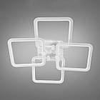 Світлодіодна люстра 110 Вт з підсвічуванням основи та пультом д/к колір каркасу білий D-MX3614/4L WH LED 3color dimmer, фото 4