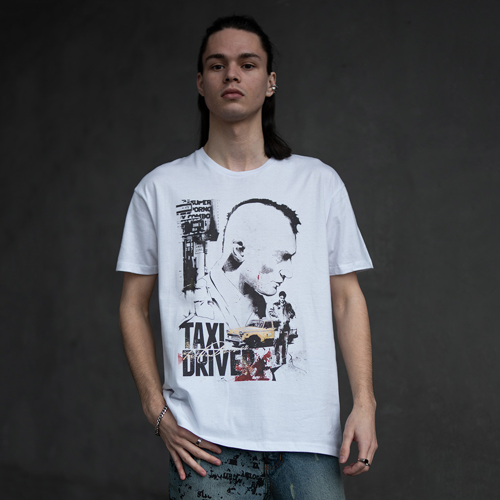 Футболка унісекс Taxi Driver L білий, фото 1