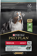 Purina Pro Plan Dog Medium sensitive Adult 14 кг - корм для собак средних пород c ягнёнком