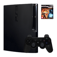 Набор Консоль Sony PlayStation 3 Slim 120GB Black Б/У + Игра Mortal Kombat Английская Версия