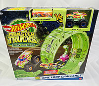 Трек петля Монстер трак світиться у темряві Hot Wheels Monster Trucks