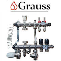 Коллекторный узел в сборе для системы, с нижним подключением 1012-2 "ТЕПЛА ПОЛА" Grauss на 2 выхода из