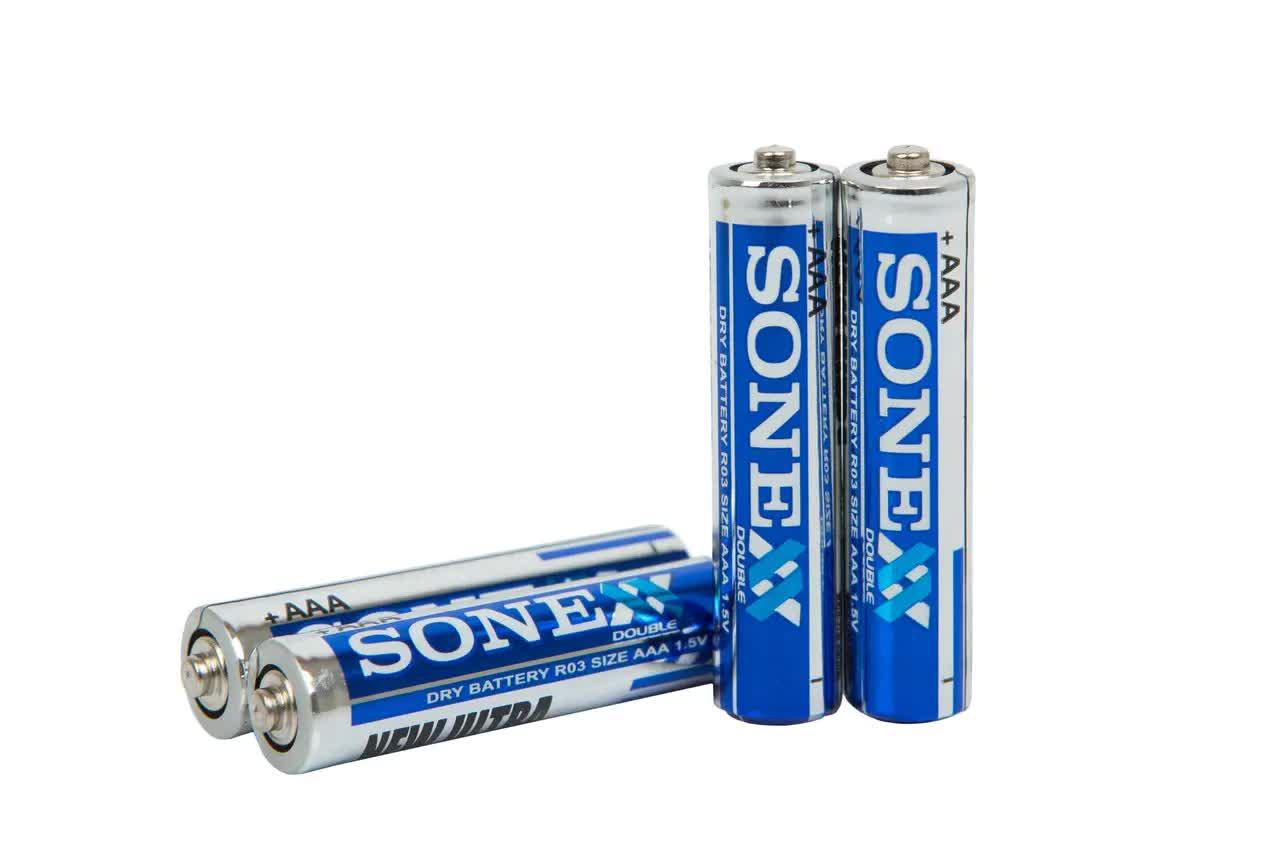 Cольова Батарейка SONEXX R3(ААА) блістер - 2 шт коробка - 60шт