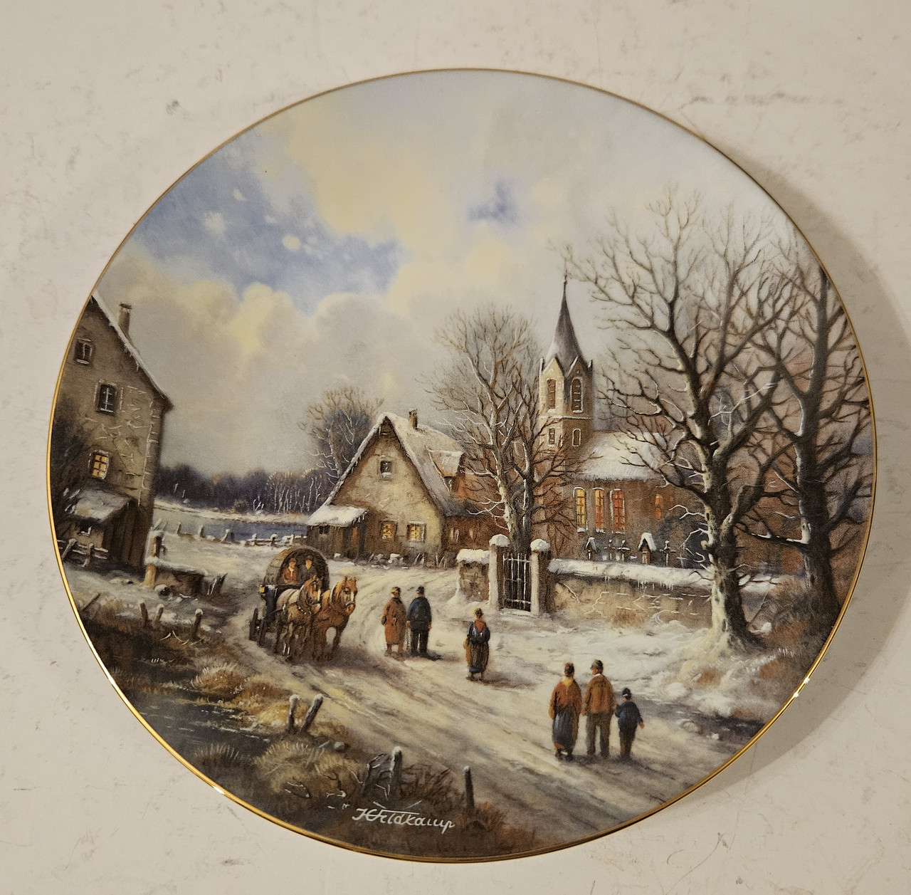 Колекційна, Порфунова тарілка Крижана дорога, фото 1