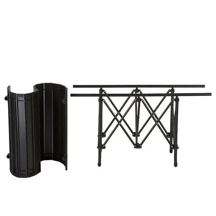 Черный туристический складной стол в чехле, прямоугольный, размером 95x57x50 см - фото 6 - id-p2139097122