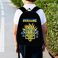 Рюкзак детский Украина Трезубец 34х27см,городской ранец для мальчика с принтом
