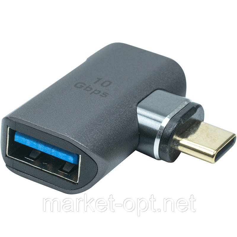 Адаптер PowerPlant USB Type-C — USB 3.1 Type-A, 10Gbps, фото 1