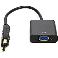 Перехідник PowerPlant DisplayPort (M) - VGA (F), 0,15 м