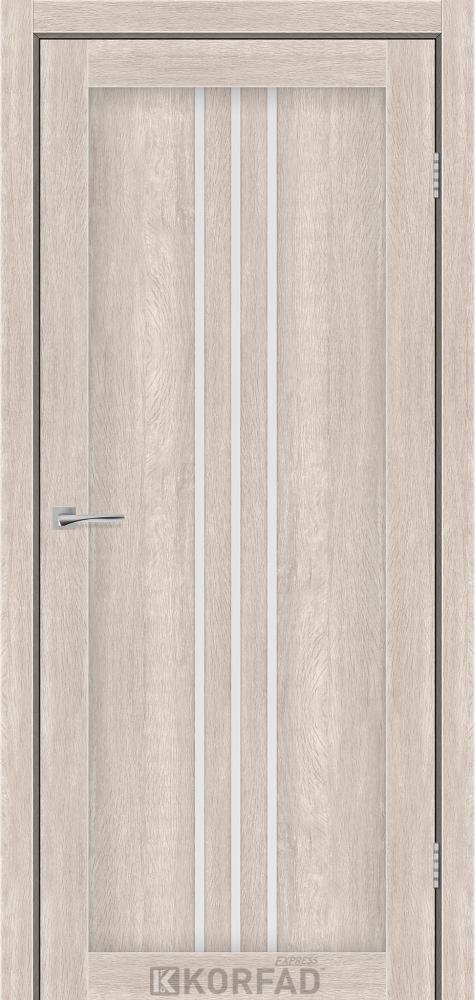 Двері міжкімнатні Korfad Express Stilton - Кастелло пастельний (зі склом сатин), фото 1