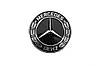 Заглушка замість емблеми на капот Mercedes (чорна, 57мм) для Тюнінг Mercedes, фото 2