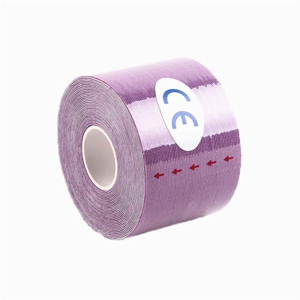 Кінезіо Тейп 5 см х 5 м Кінезіологічний спортивний тейп стрічки Kinesiology Tape, фіолетовий