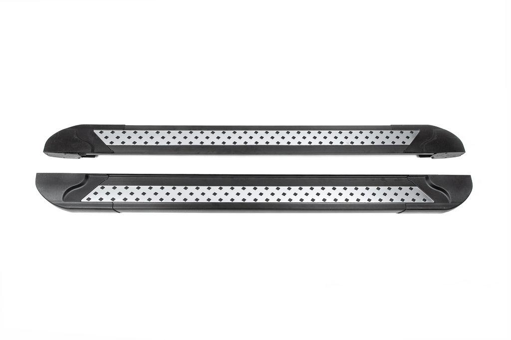 Бокові пороги Vision New Black (2 шт., Алюміній) для Jeep Cherokee KL 2013-2024 рр